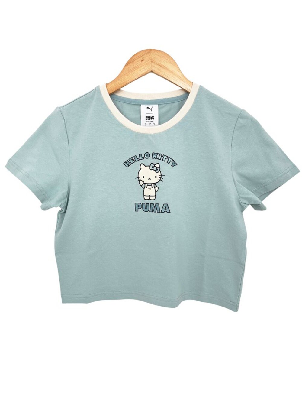 Puma x Hello Kitty Women’s Cropped Baby Tee Slim Fit Medium NWT